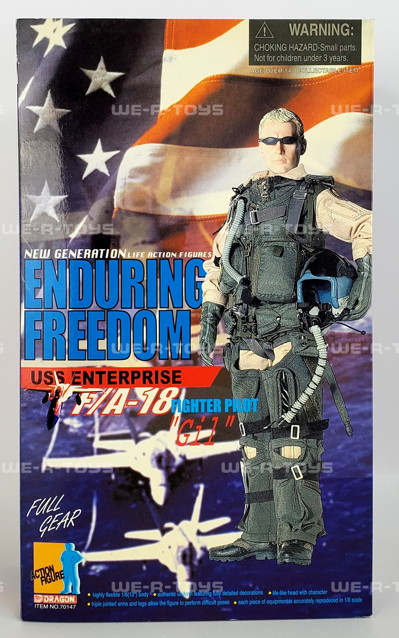 ENDURING FREEDOM F/A-18 パイロット　ドラゴンモデルズ Dragon Enduring Freedom USS Enterprise FA - 18 Fighter Pilot Gil