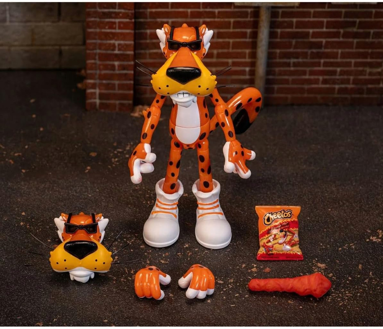 その他 Cheetos Chester Cheetah 6-Inch Action Cheetos Chester Cheetah Flamin' Hot Glow in the Dark 6-Inch
