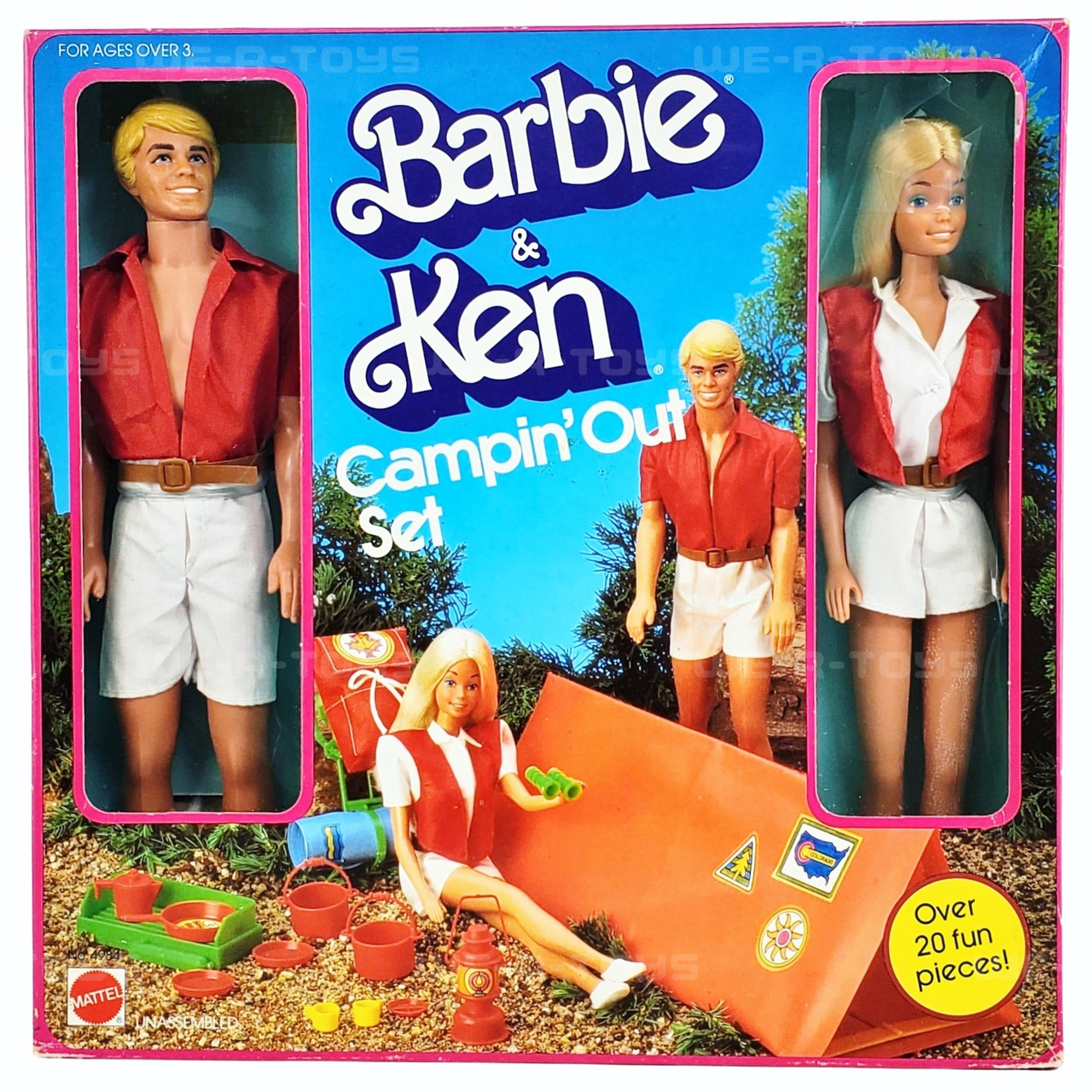 Barbie & Ken Campin' Out Doll Set Vintage 1983 Mattel #4984 NRFB