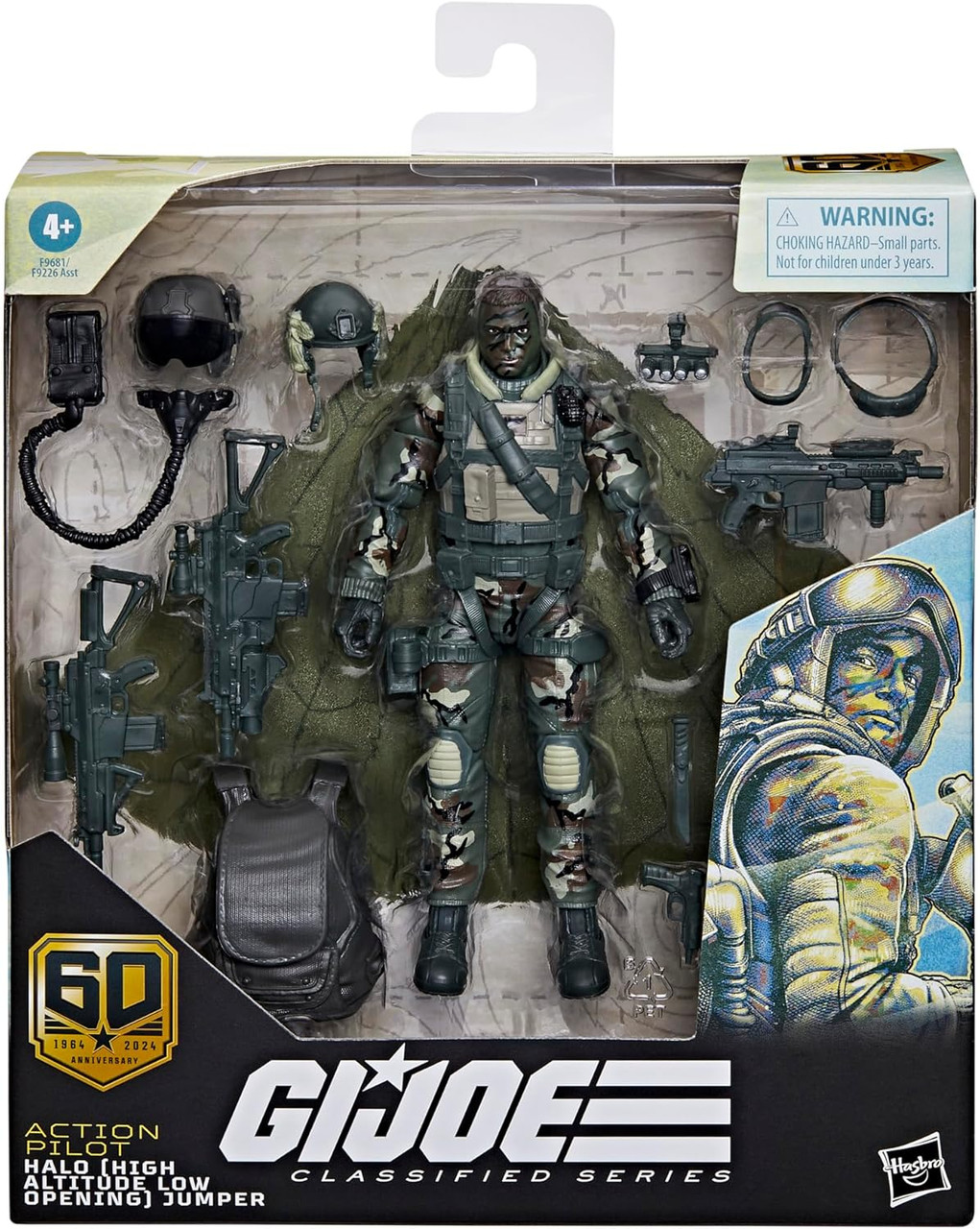 GI Joe Classified Series 6 Inch Action Pilot Halo Jumper Deluxe