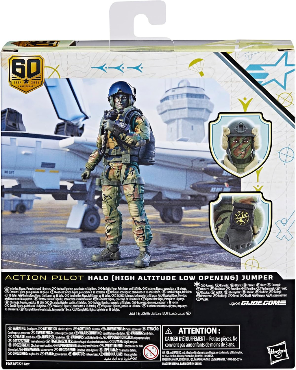 GI Joe Classified Series 6 Inch Action Pilot Halo Jumper