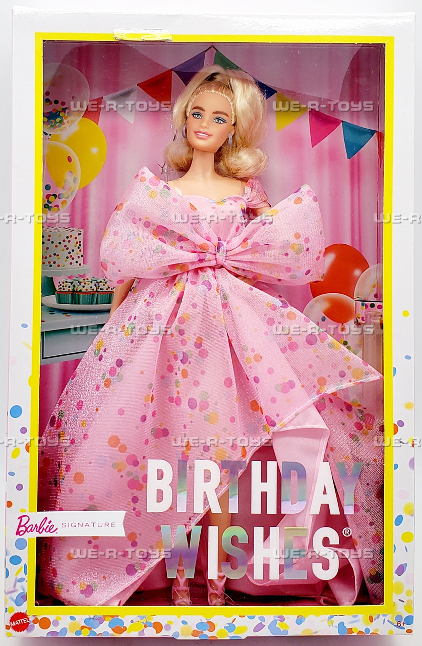 Barbie Signature Birthday Wishes Doll 2021 Mattel HCB90 We-R-Toys
