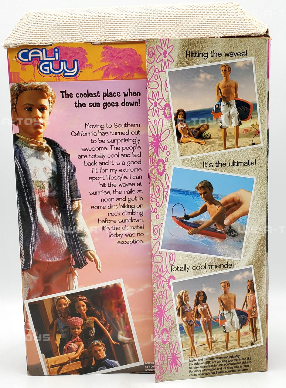 その他 Barbie - Barbie CALi Guy Blaine Doll with Surfing Amazon.com: Barbie Cali Guy Blaine Doll with Surfing