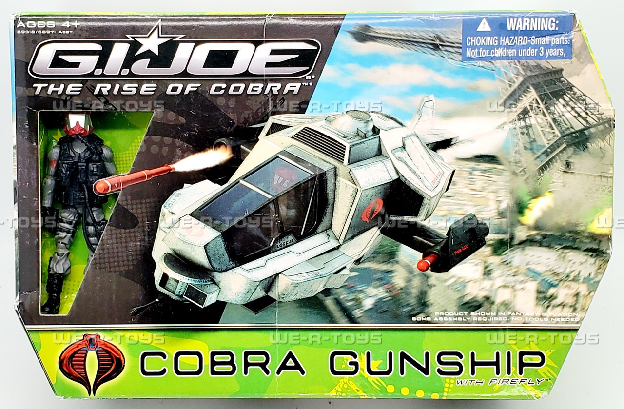 G.I. Joe The Rise of Cobra Cobra Gunship with Firefly Vehicle and
