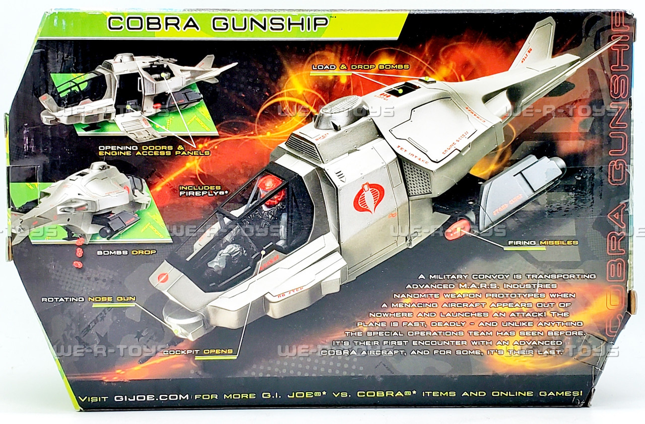 G.I. Joe The Rise of Cobra Cobra Gunship with Firefly Vehicle and