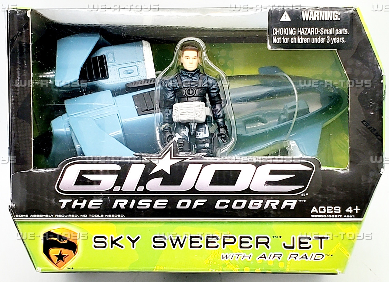 G.I. Joe The Rise of Cobra Sky Sweeper Jet with Air Raid Figure