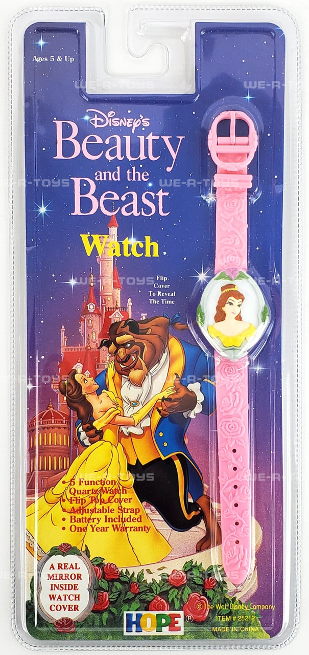 Disney's Beauty and the Beast Watch with Adjustable Pink Strap