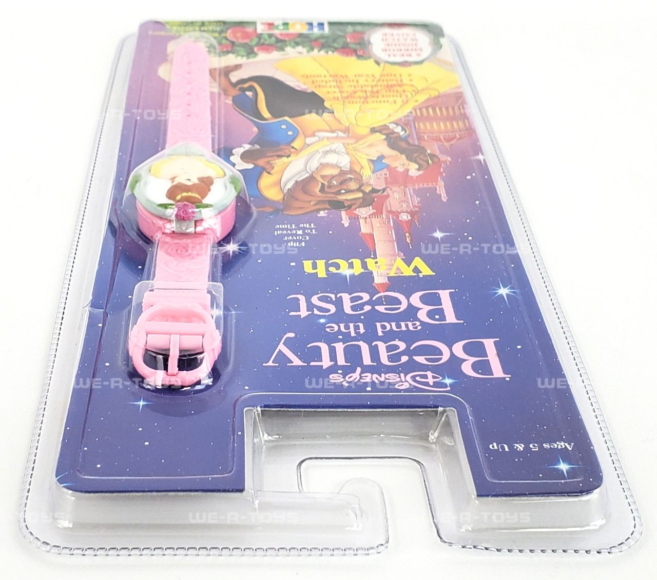 Disney's Beauty and the Beast Watch with Adjustable Pink Strap