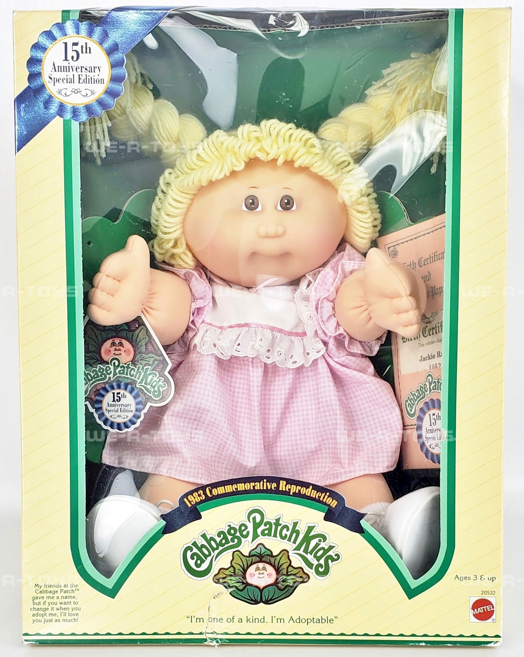 Cabbage Patch Kids 15th Anniversary Special Edition Jackie Rae