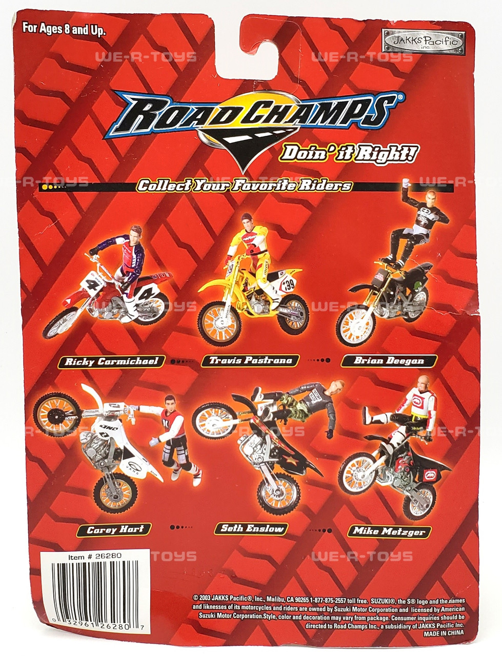 Road Champs MXS Ricky Carmichael Action Figure 2003 JAKKS