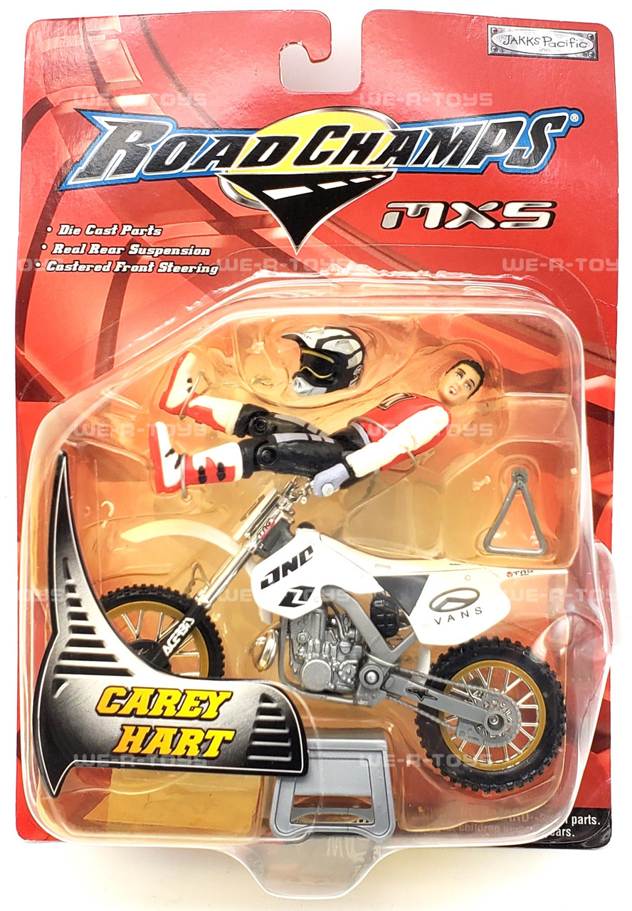 Road Champs MXS Carey Hart Action Figure & Bike 2003 Jakks Pacific