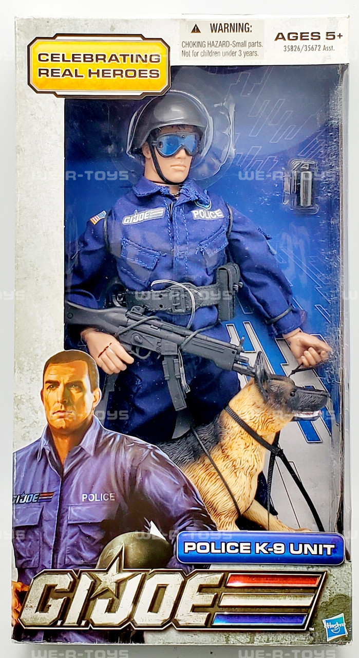 Gi Joe Toy Police Action Figures Joe Police K-9 Unit Action Figure