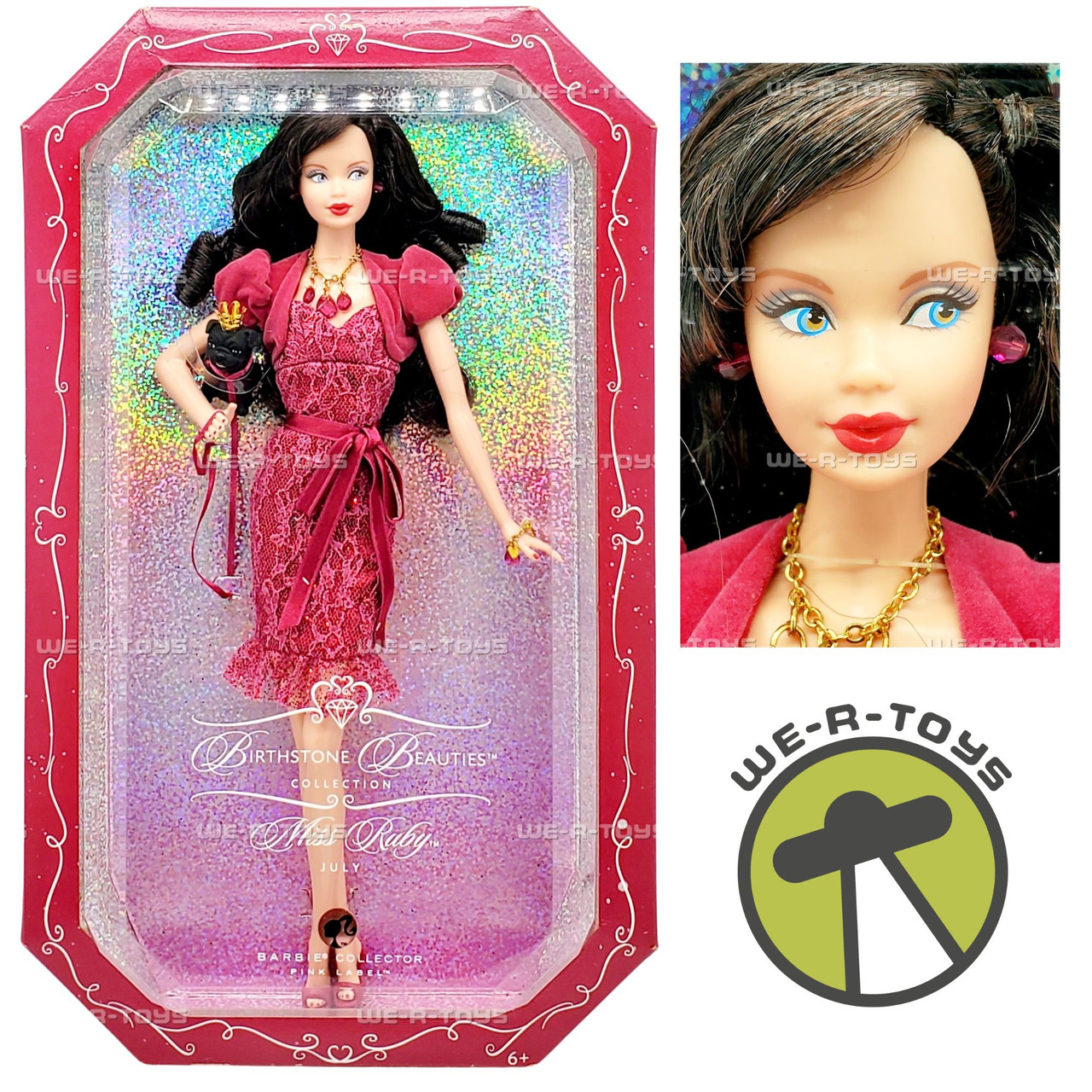 バービー バースストーン・ビューティー・バービー 7月 ピンクラベル K8696 bme6fzu Miss Ruby Barbie Doll July Birthstone Beauties 2007 Mattel K8696