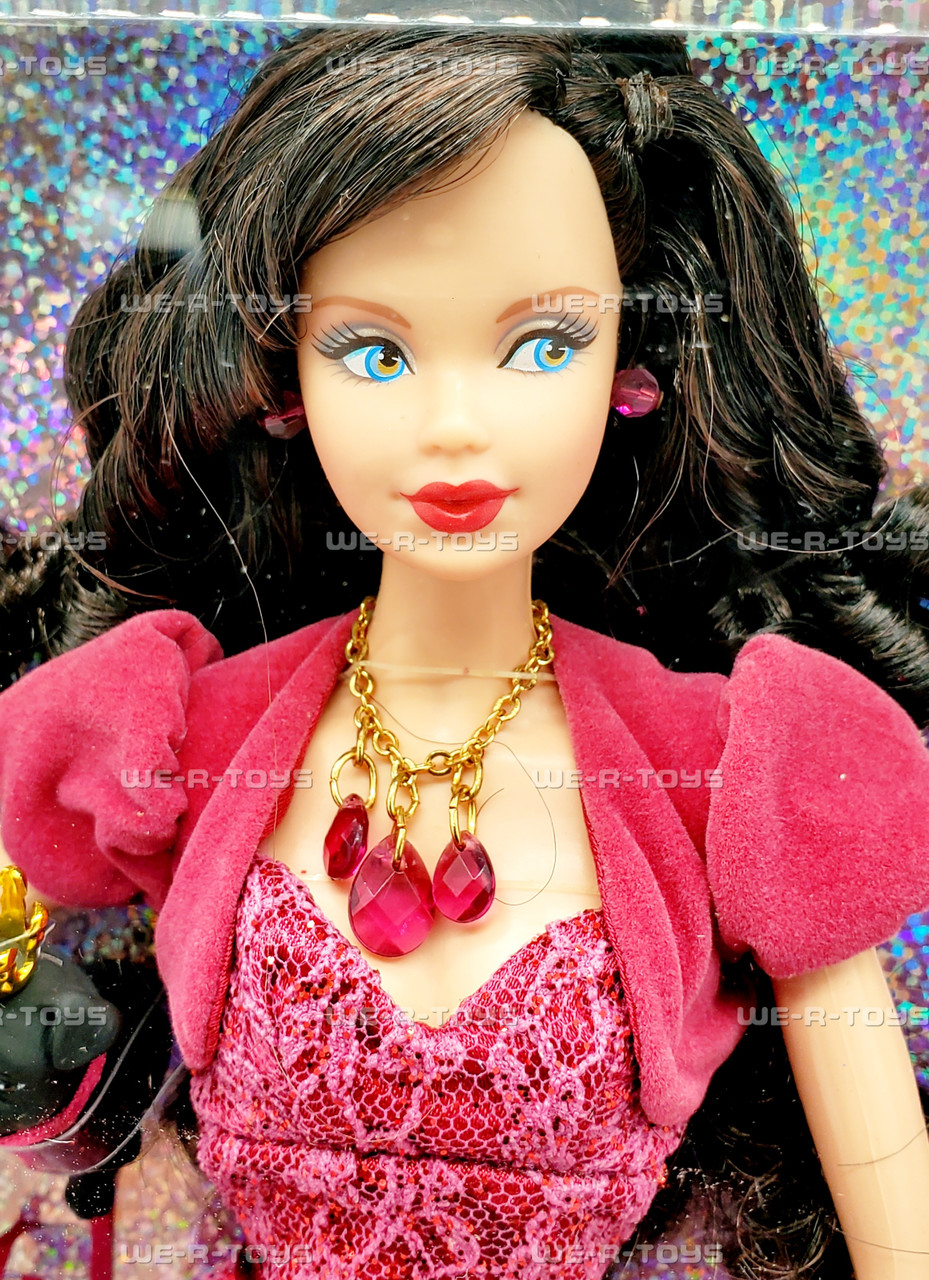 Miss Ruby Barbie Doll July Birthstone Beauties Collection Pink