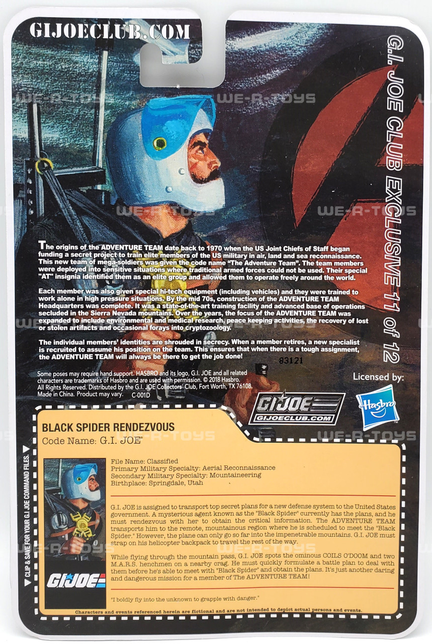 G.I. Joe Black Spider Rendezvous Exclusive Action Figure 2018