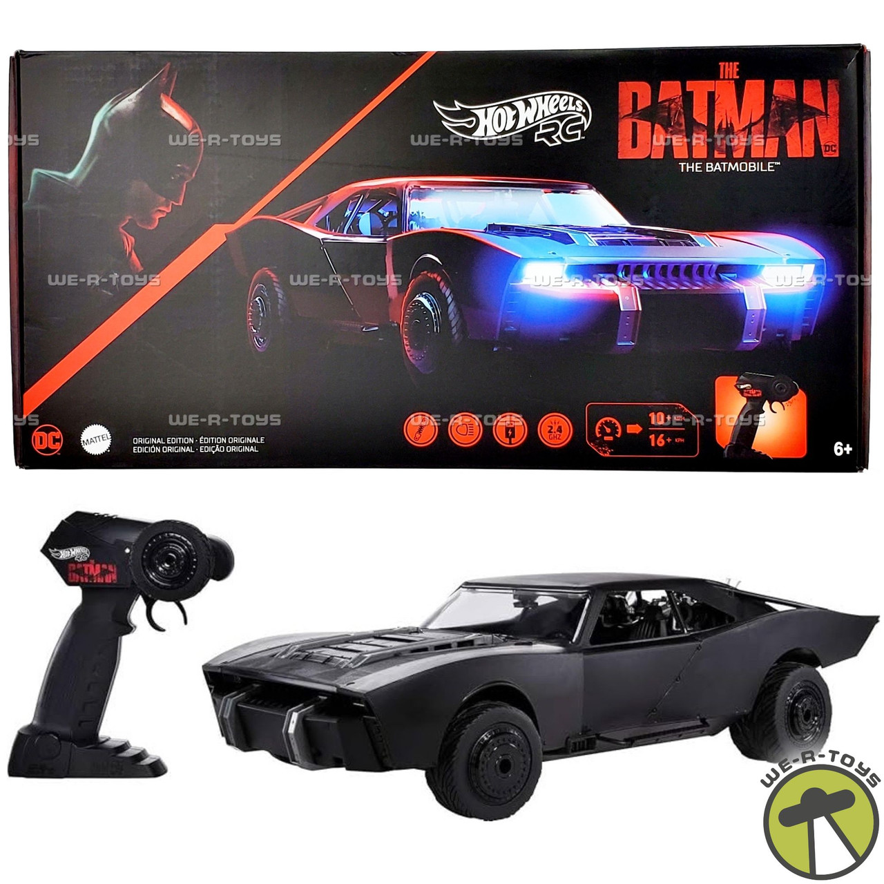 Hot Wheels RC The Batman Batmobile Vehicle 2022 Mattel HCD19 - We