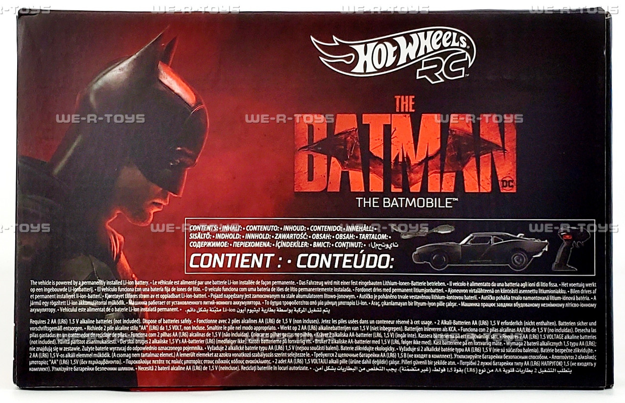 Hot Wheels RC The Batman Batmobile Vehicle 2022 Mattel HCD19 - We