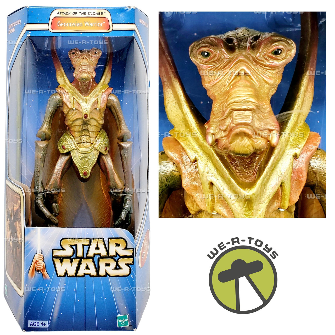 Star Wars Episode 2 Flying Geonosian Action Figure With Sonic Blaster & Attack Pod