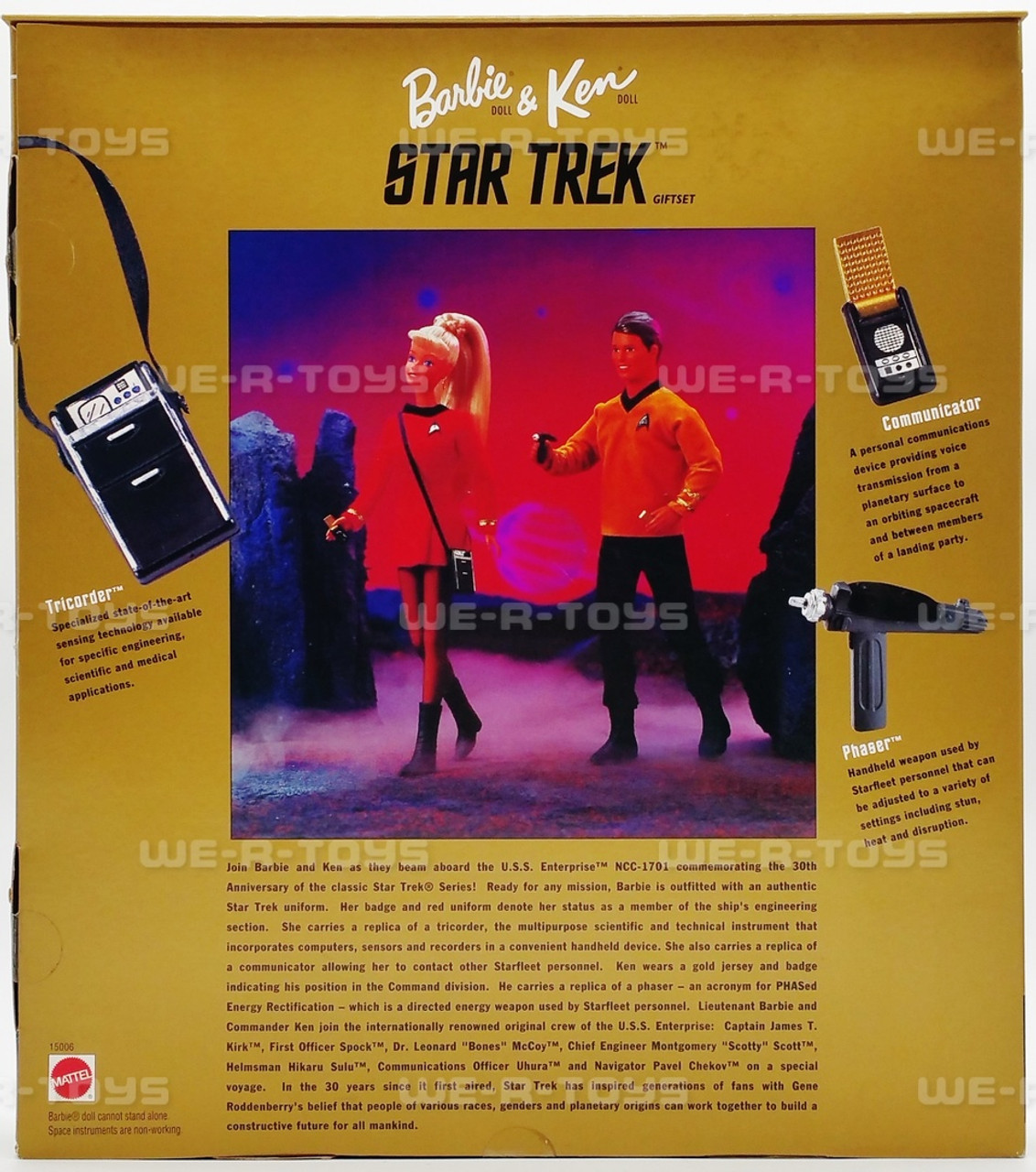 Barbie and Ken Star Trek 30th Anniversary Dolls Gift Set 1996 Mattel 15006