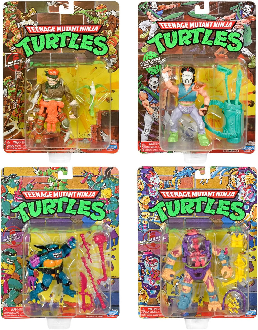 Teenage Mutant Ninja Turtles Classic Mutants 4 Piece Action Figure