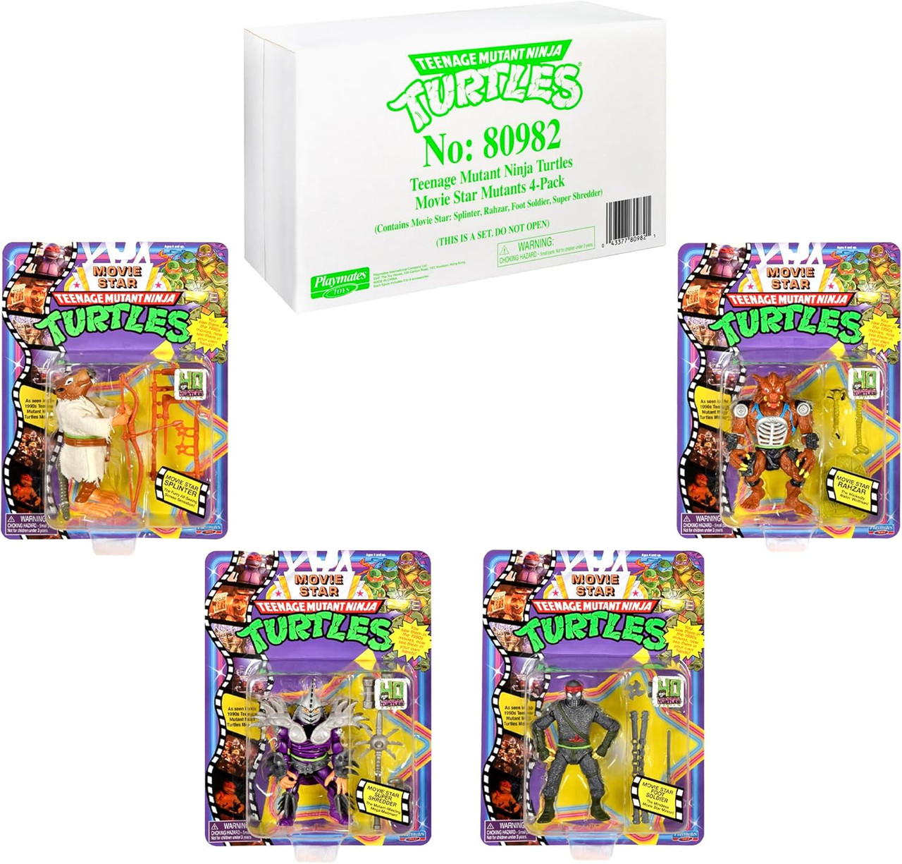Teenage Mutant Ninja Turtles Movie Star Mutants 4 Piece