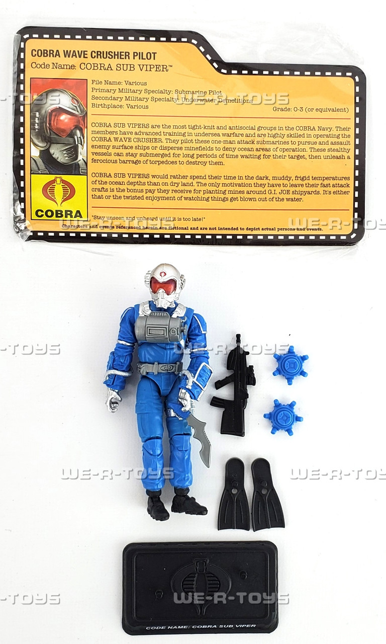 GI Joe Collector's Club Wave Crusher Vehicle & Cobra Sub Viper GI Joe Collector's Club Wave Crusher Vehicle & Cobra Sub Viper
