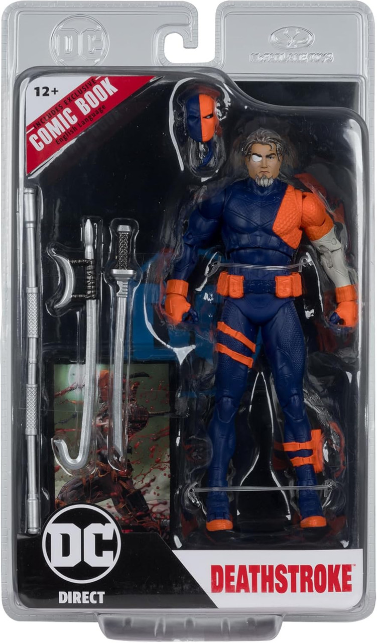 DC Direct 7 Inch Deathstroke Rebirth Action Figure with Comic