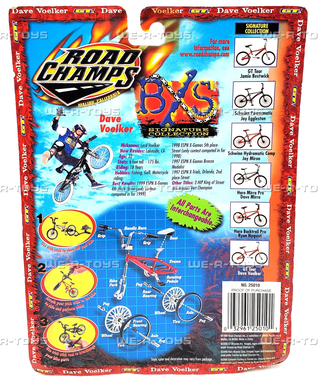 Road Champs BXS Signature Collection GT Dave Voelker Bike JAKKS