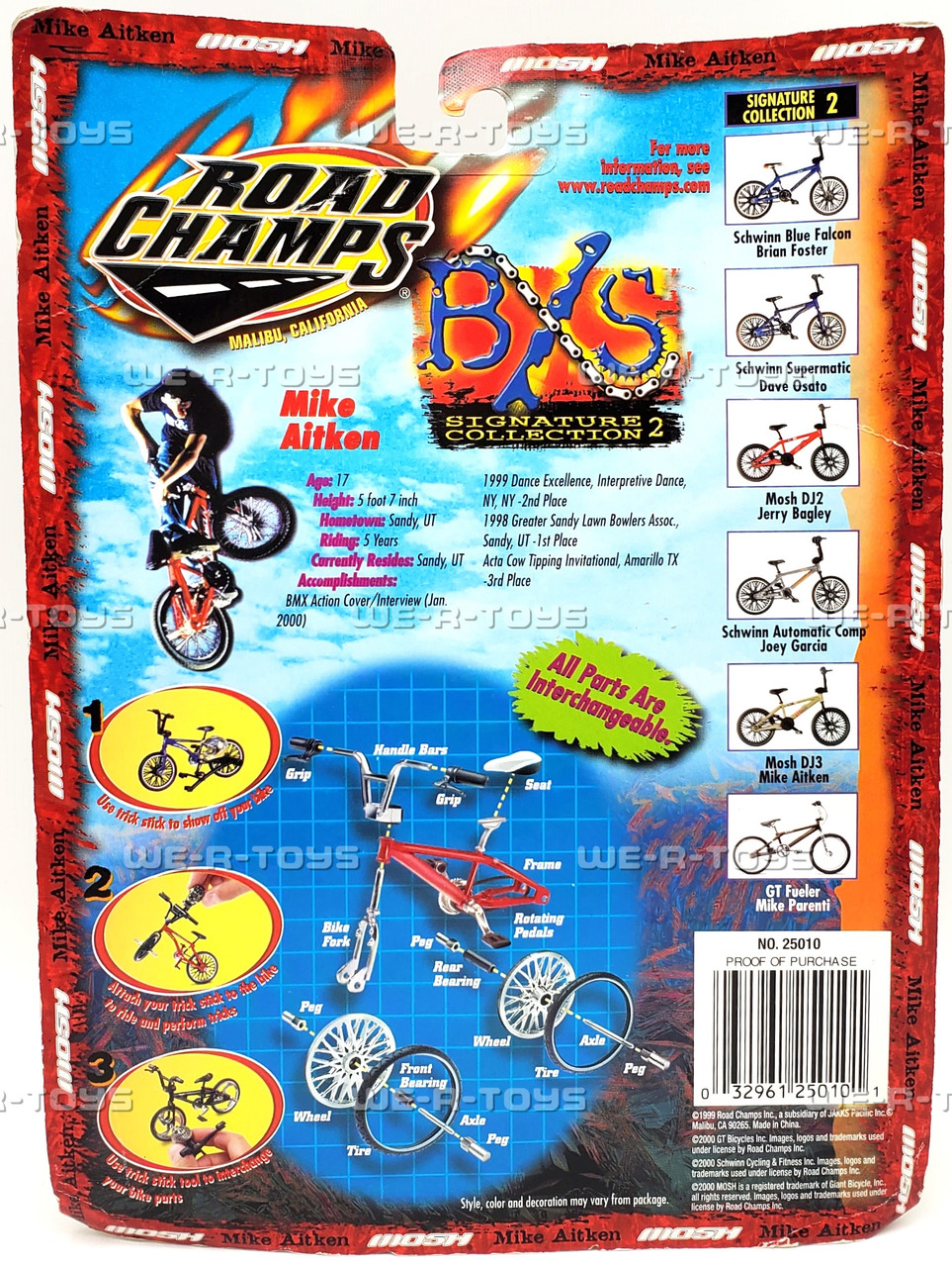 Road Champs BXS Signature Collection 2 Mike Aitken Bike 1999 JAKKS