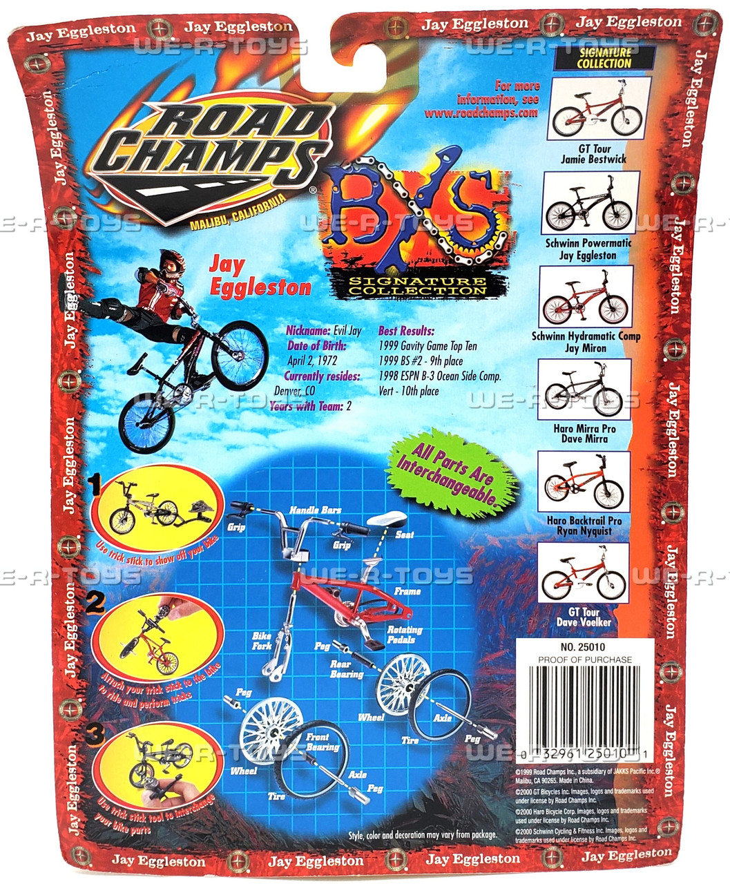 Road Champs BXS Signature Collection Jay Eggleston Bike 1999 JAKKS