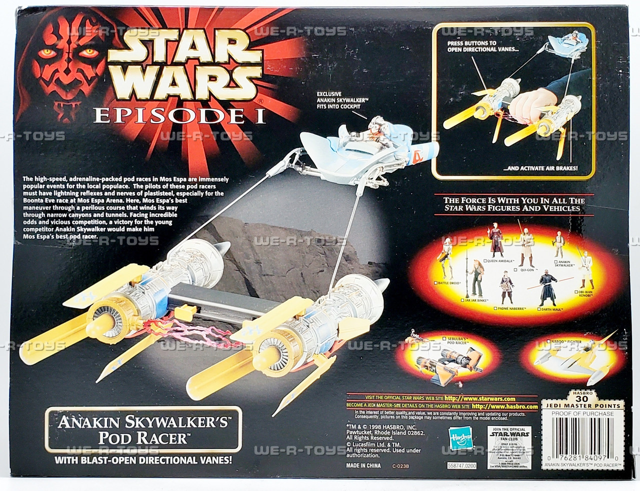 Star Wars Episode I Anakin Skywalkers Pod Racer Vehicle 1998