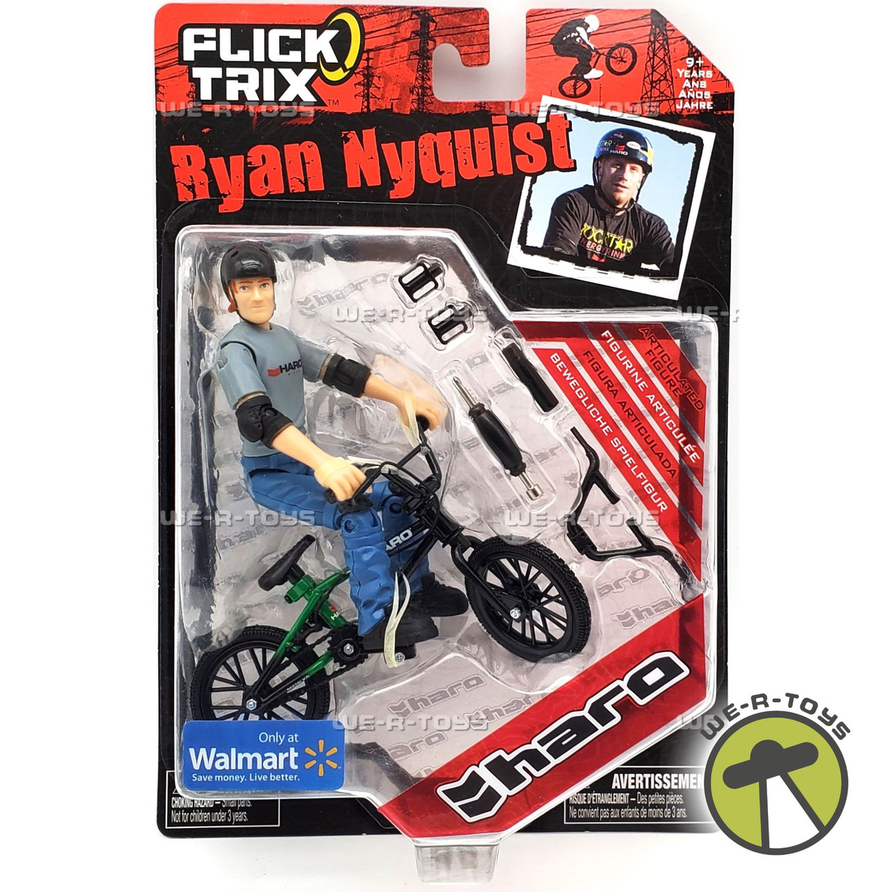 Flick Trix Ryan Nyquist Action Figure and Bike Haro 2010 Spin