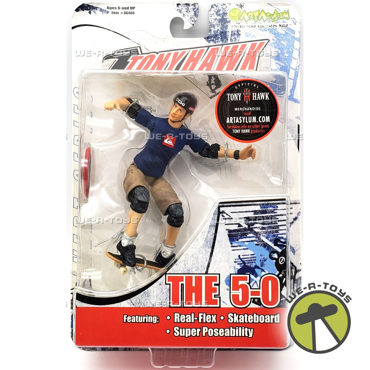 Tony Hawk The 5-0 Action Figure 2002 Art Asylum #86400 NRFP - We-R
