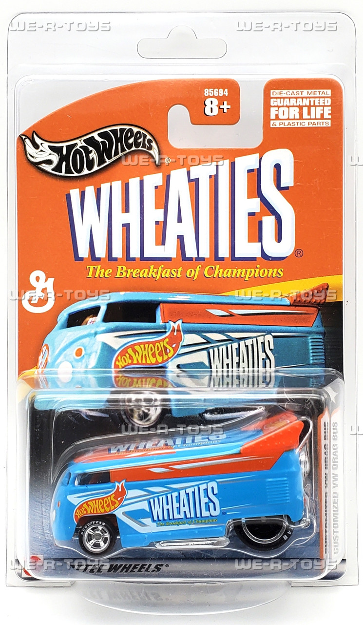 Hot Wheels Wheaties Customized VW Drag Bus Vehicle 2003 Mattel