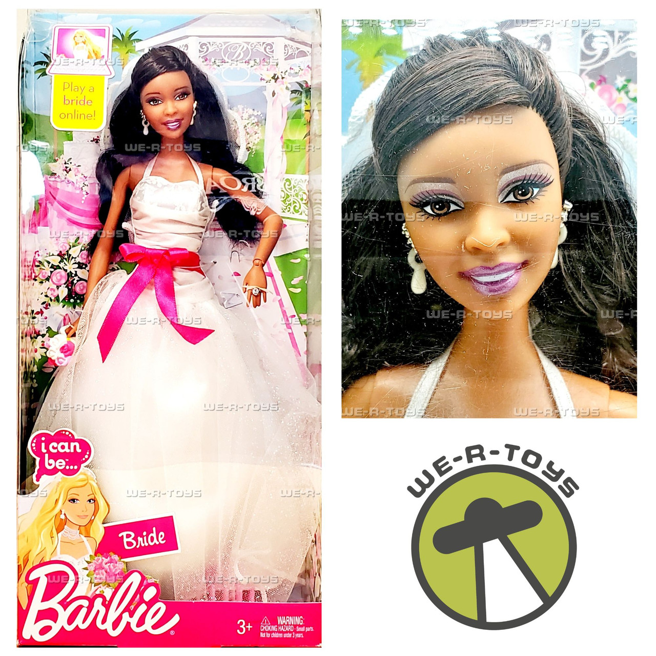 Barbie I Can Be Bride Doll African American 2009 Mattel R6756 - We