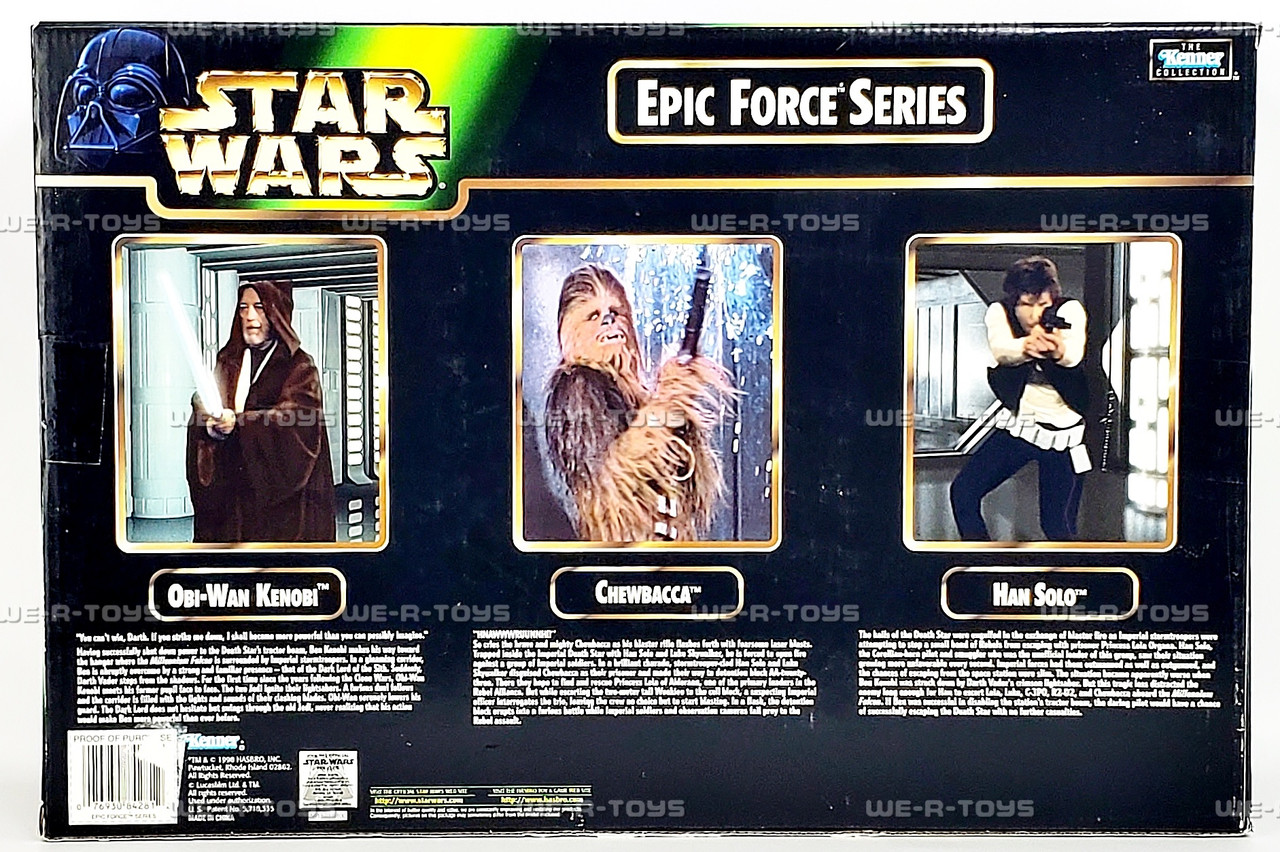 Star Wars Epic Force Han Solo Chewbacca and Obi-Wan Kenobi 3