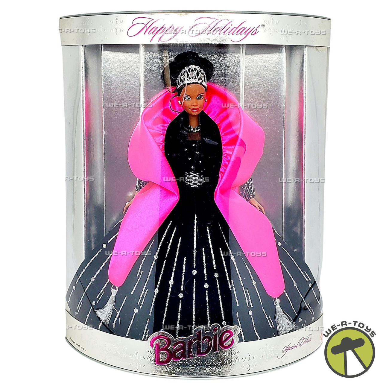 1998 Happy Holidays Barbie Doll African American Special Edition - We-R-Toys