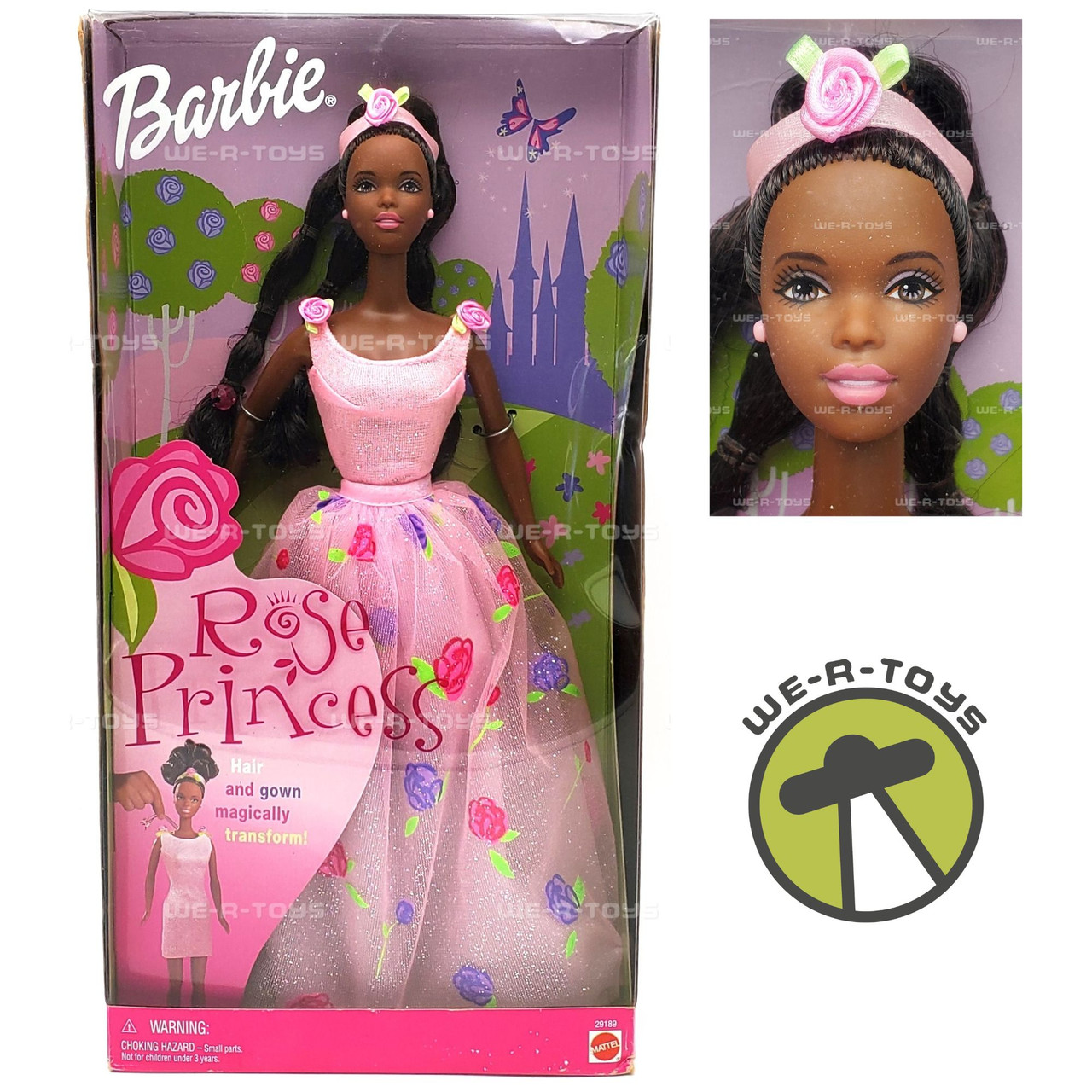 Barbie Rose Princess African American Doll 2000 Mattel #29189 NRFB