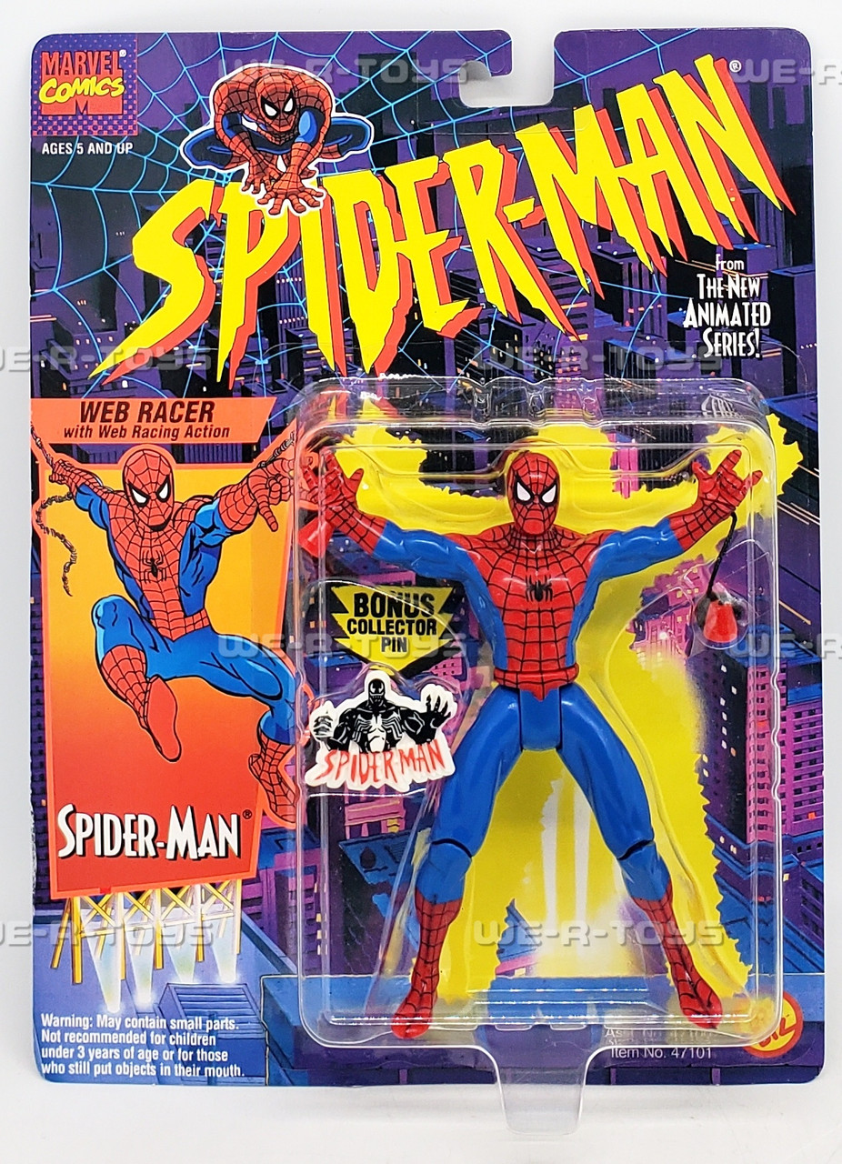 Marvel Spider-Man Animated Series Web Racer Action Figure 1994 Toy