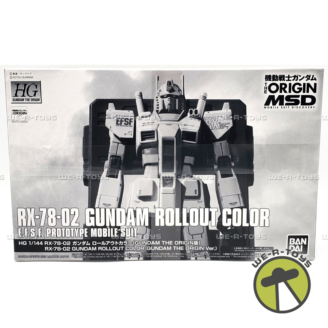 HG Gundam The Origin RX-78-02 Rollout Color Plastic Model Kit