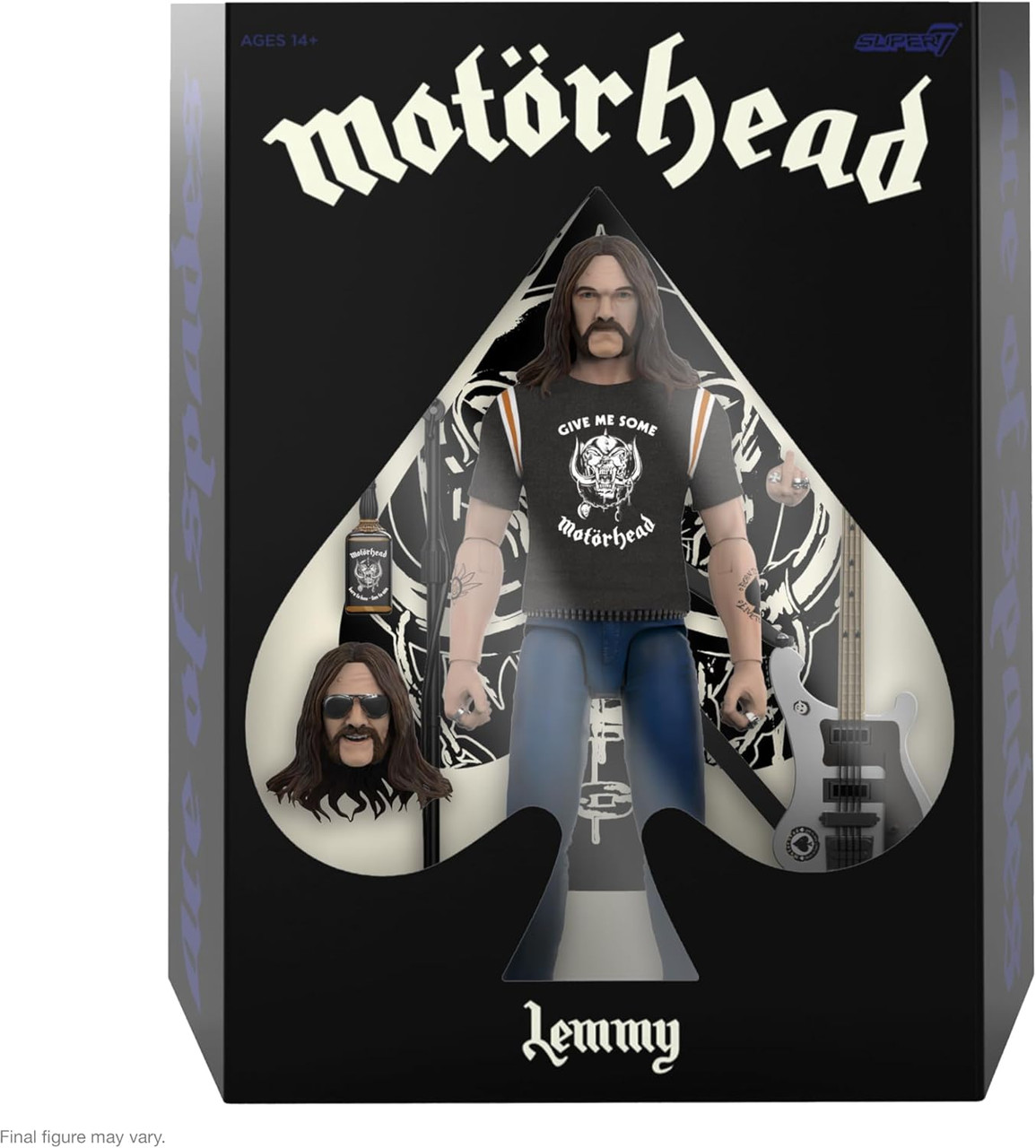 Motorhead Ultimates Wave 2 Lemmy 1981 Tour Action Figure Super 7