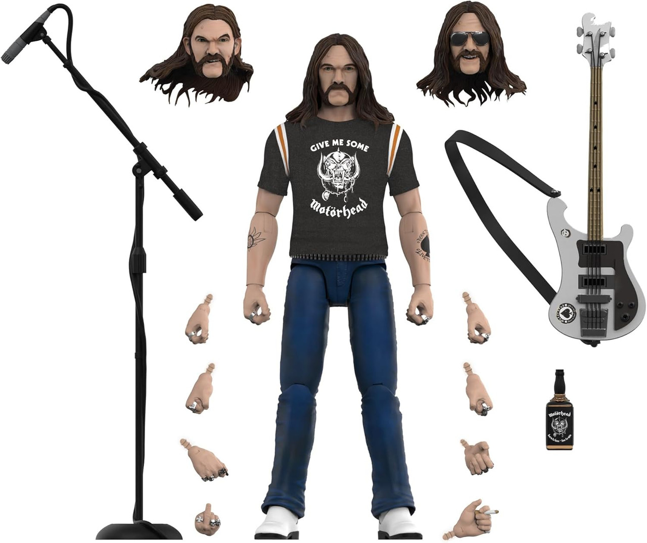 Motorhead Ultimates Wave 2 Lemmy 1981 Tour Action Figure Super 7