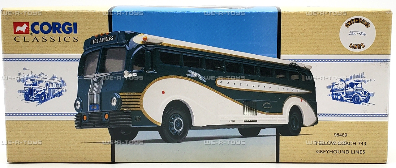 Corgi Classics Yellow Coach 743 Geyhound Lines Diecast Vehicle