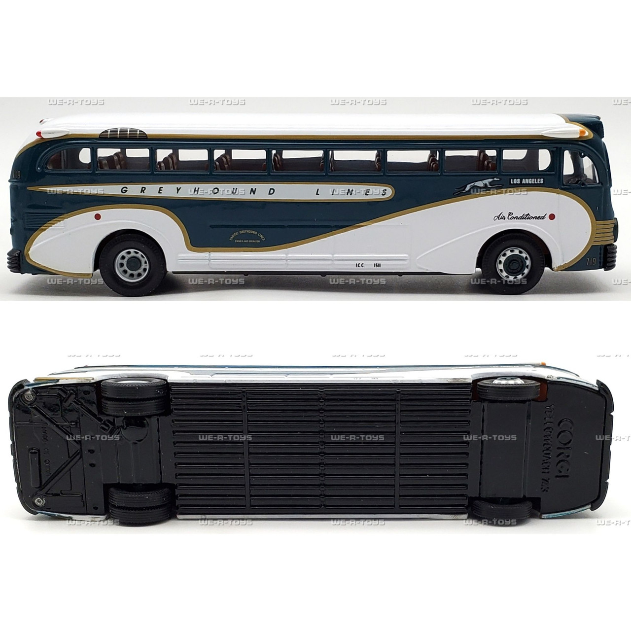 Corgi Classics Yellow Coach 743 Geyhound Lines Diecast Vehicle