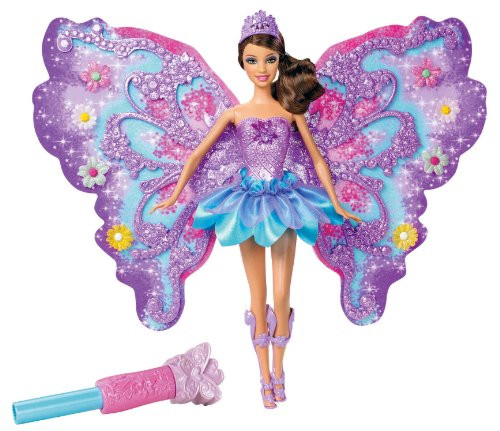Barbie Flower 'N Flutter Fairy Brunette Doll 2011 Mattel 9791 - We