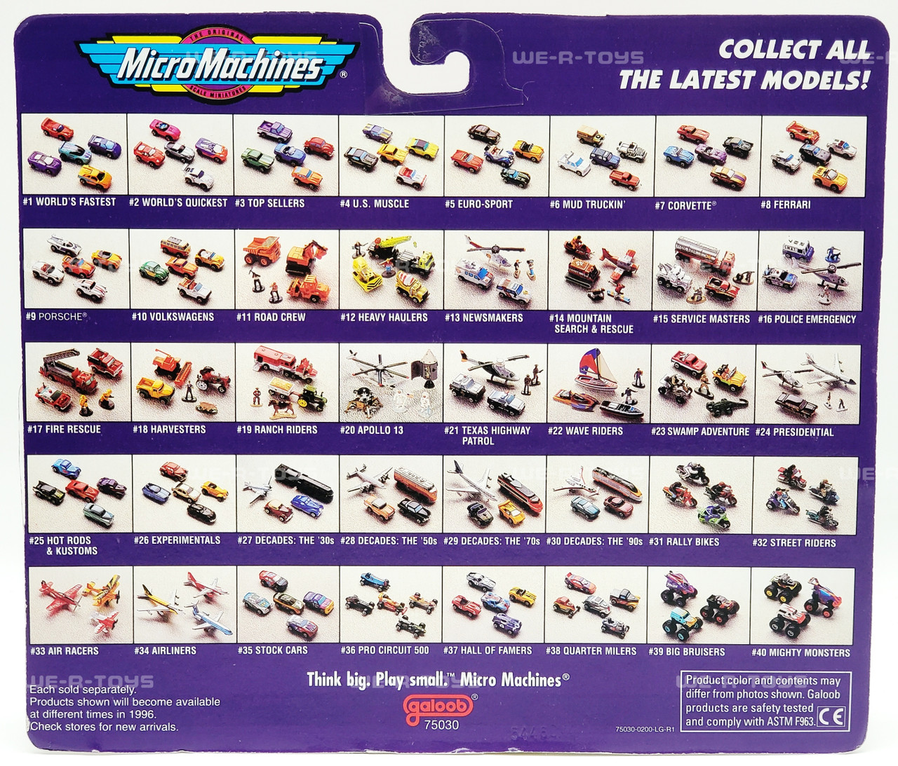 Micro Machines #20 Apollo 13 Collection 1995 Galoob No. 75030 NEW