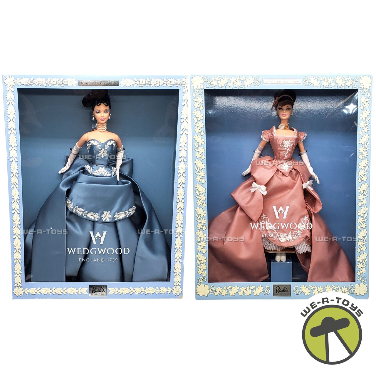 Barbie Wedgewood Lot of 2 Limited Edition Dolls Mattel 50823 and