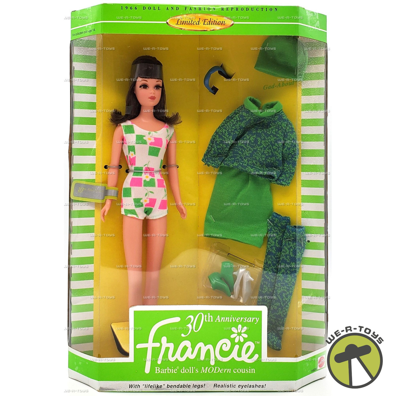 Barbie 30th Anniversary Francie 1966 Doll and Fashion Reproduction