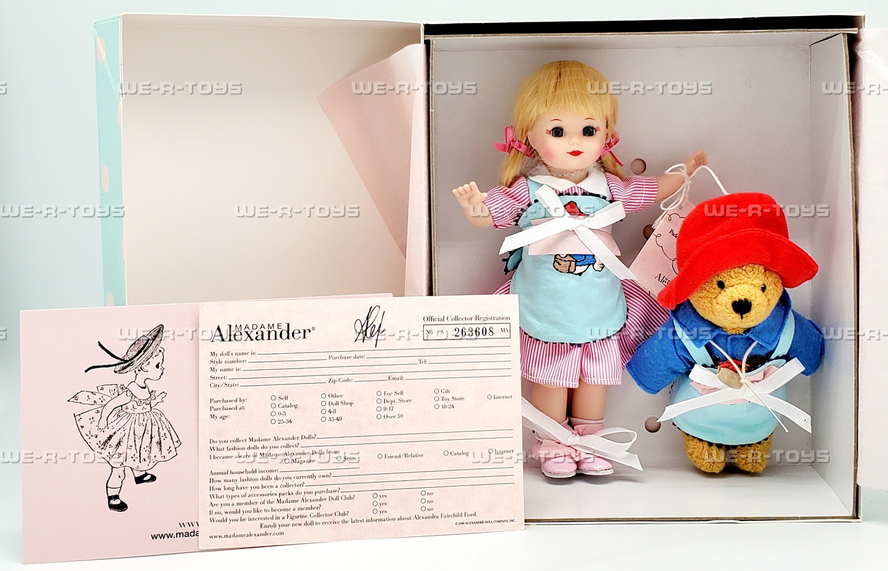 Madame Alexander Paddington Bear Helps Out Doll No. 65065 NEW - We