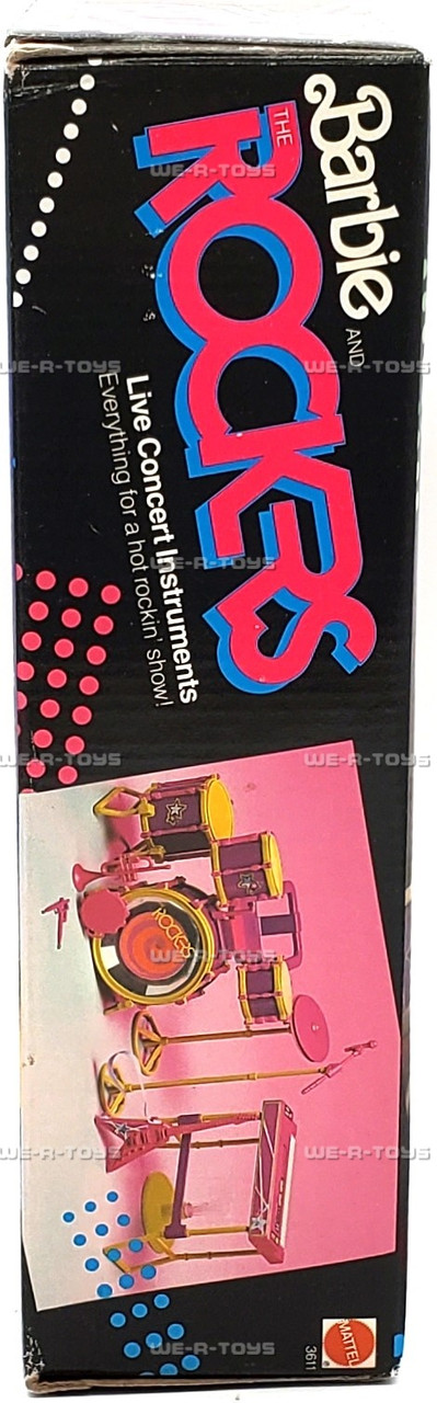 Barbie and the Rockers Live Concert Instruments Playset 1986